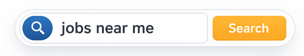 Search bar on JobsOn