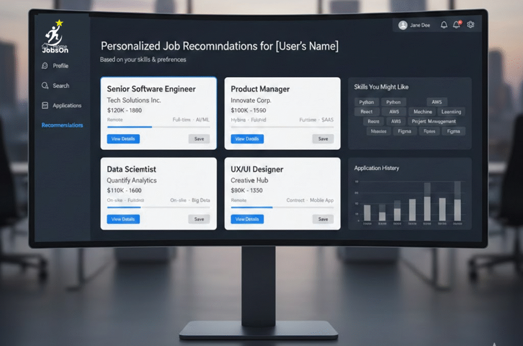 Personalized job recommendations on JobsOn portal for jobs in India