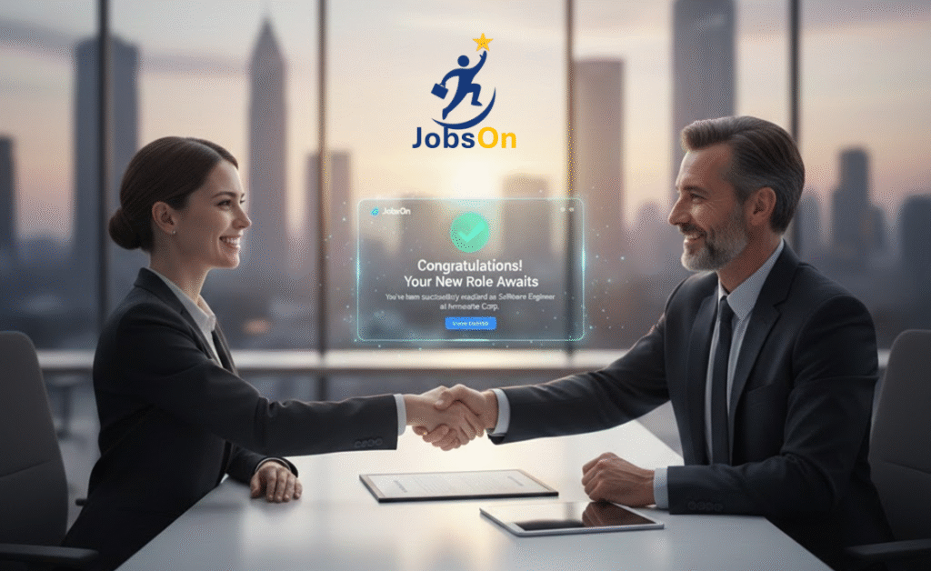 Job seeker finding verified jobs in India through JobsOn portal