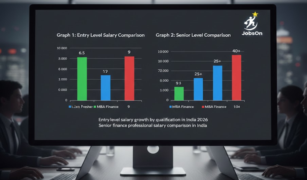 Entry level salary growth by qualification in India 2026